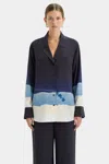 Sir Mariner Printed Long-sleeved Shirt In Shoreline Stripe