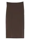 Sir Matheo Midi Skirt In Brown