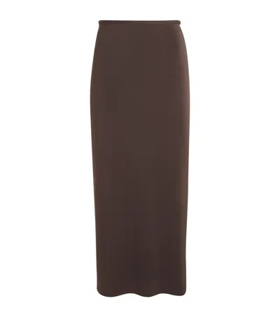 Sir Matheo Midi Skirt In Brown