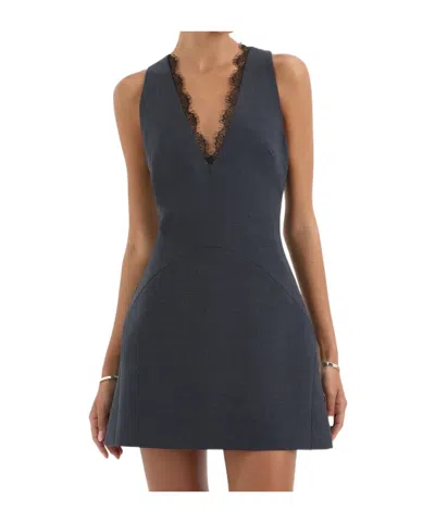 Sir Mathias Tailored Mini Dress In Gray