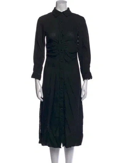 Pre-owned Sir Midi Length Dress In Black