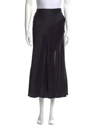Pre-owned Sir Midi Length Skirt In Black