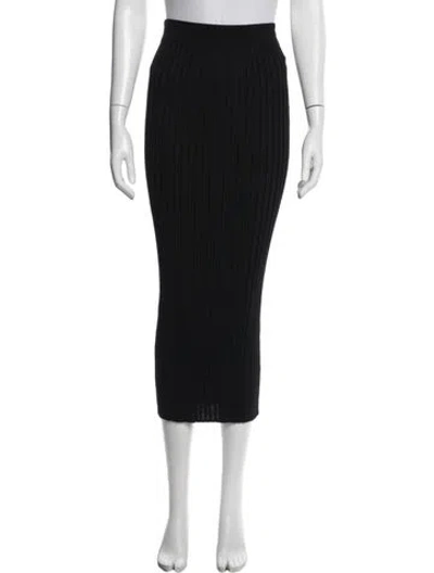 Pre-owned Sir Midi Length Skirt In Black