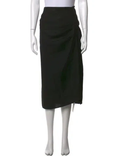 Pre-owned Sir Midi Length Skirt In Black