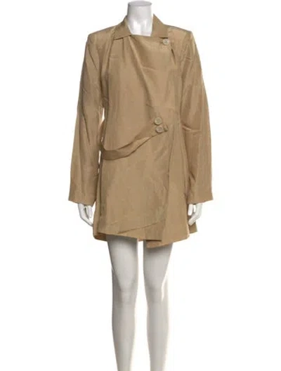 Pre-owned Sir Mini Dress In Neutrals
