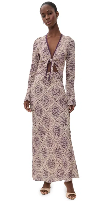 Sir Mireli Scarf Coverup Dress Rose Parquet