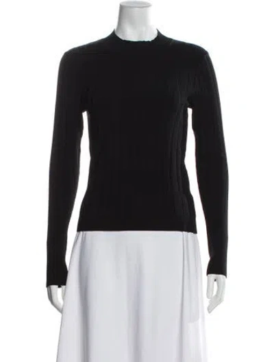 Pre-owned Sir Mock Neck Long Sleeve Top In Gray