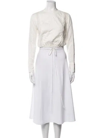 Pre-owned Sir Mock Neck Long Sleeve Top In Neutrals