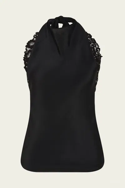 Sir Noria Halter Tie Top In Black