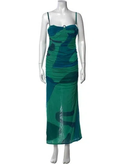 Pre-owned Sir Nylon Long Dress W/ Tags In Green