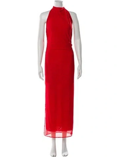 Pre-owned Sir Nylon Long Dress W/ Tags In Red