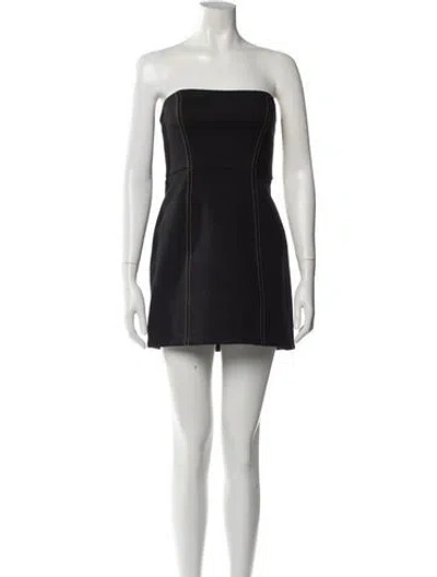 Pre-owned Sir Nylon Mini Dress In Black