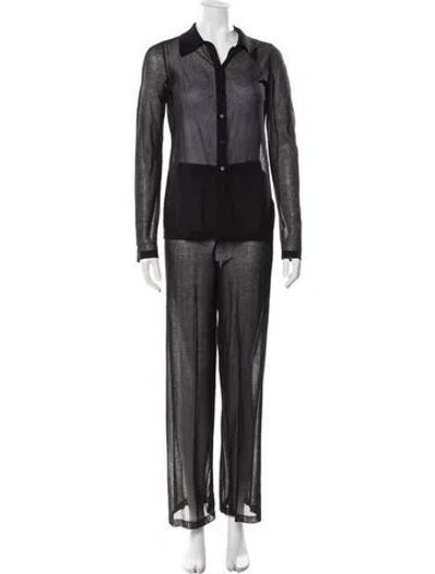 Pre-owned Sir Nylon Pant Set In Black
