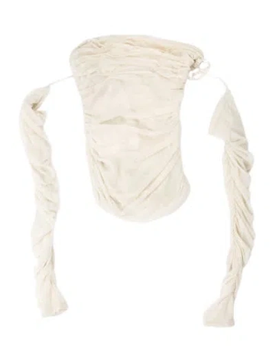 Pre-owned Sir Nylon Strapless Top W/ Tags In Neutral
