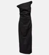 Sir One-shoulder Linen Maxi Dress In Black