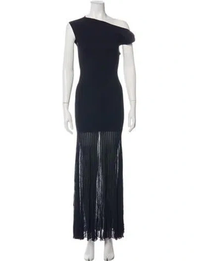 Pre-owned Sir One-shoulder Long Dress W/ Tags In Blue