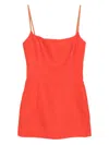 Sir Square-neck Mini Dress In Orange