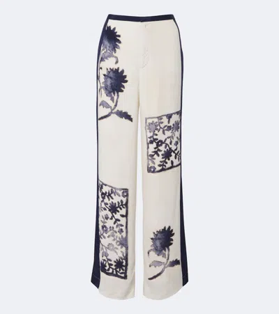 Sir Phillipa Floral Wide-leg Pants In Multi