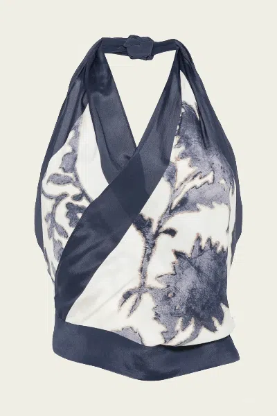 Sir Phillipa Halter Scarf Top In Eira Midnight In Multi