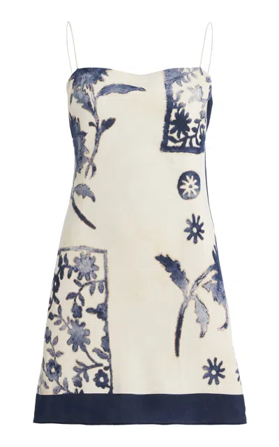 Sir . Phillipa Slip Mini Dress In Blue