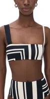 Sir Pietra Bandeau Top Milano Nero In Multi