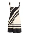 Sir Womens Milano Nero Pietra Scoop-neck  Silk Mini Dress In Animal Print