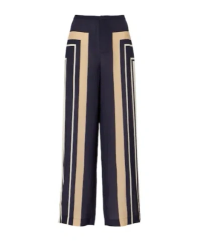 Sir Pietra Printed Silk Wide-leg Pants In Multi