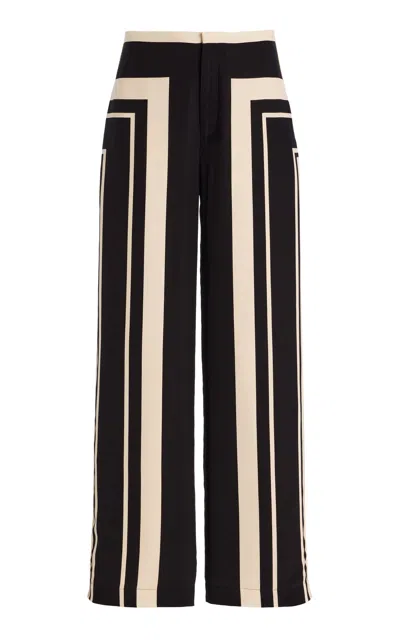 Sir Pietra Silk Wide-leg Trousers