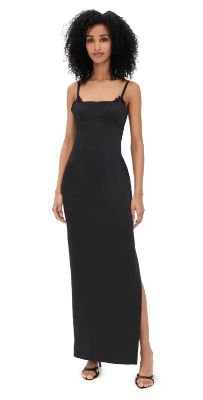 Sir Poppy Column Dress Black