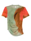 Sir Print Buttoned Top In Green