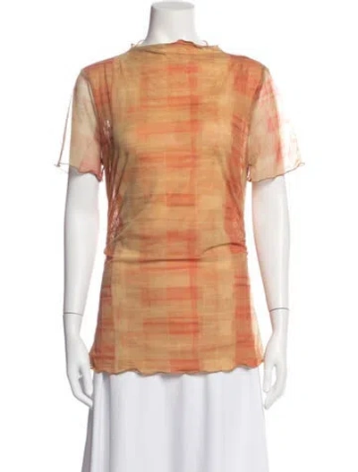 Pre-owned Sir Printed Crew Neck Top In Neutrals