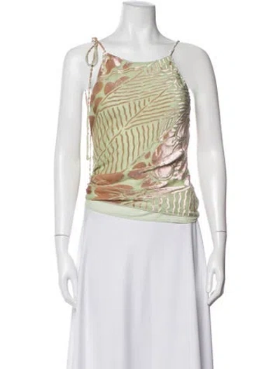 Pre-owned Sir Printed Halterneck Top W/ Tags In Multicolor