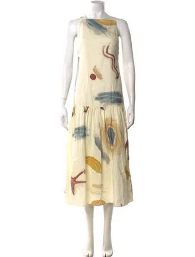 Pre-owned Sir Printed Long Dress In Multi