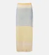 Sir Printed Mesh Maxi Skirt In Multi