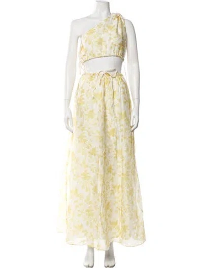 Pre-owned Sir Printed Skirt Set W/ Tags In White