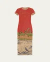 Sir Redwood Tee Dress In Sea Ranch Scene