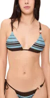 Sir Rioja String Triangle Top Pacha Mineral Stripe In Multi