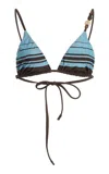 Sir Rioja String Triangle Top In Blue