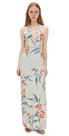 Sir Roisin Halter Midi Dress Bloom Floral In Bloom Floral