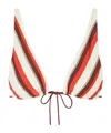 Sir Ruffled Bikini Top In White
