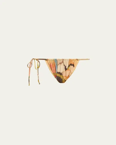 Sir Sanderling Rowe String Bikini Bottoms In Sanderling Floral