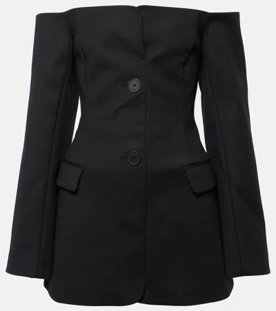 Sir Sandrine Off-shoulder Blazer Dress In Black