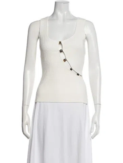 Pre-owned Sir Scoop Neck Sleeveless Top In Neutrals