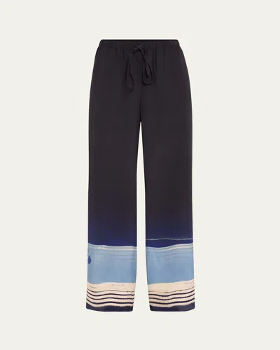 SIR SHORELINE STRIPE MARINER SILK PANTS