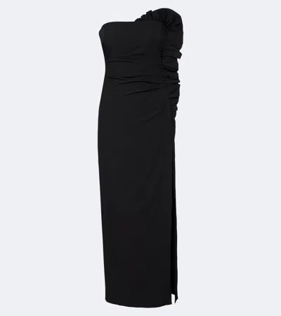 Sir Siella Ruffled Gown In Black