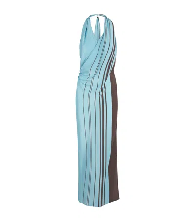 SIR SILK HALTERNECK MAXI DRESS