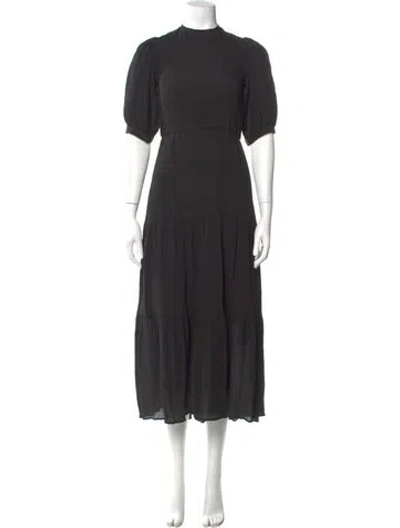 Pre-owned Sir Silk Long Dress In Black