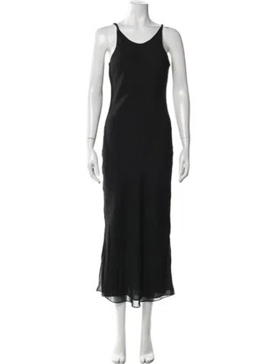 Pre-owned Sir Silk Long Dress In Black
