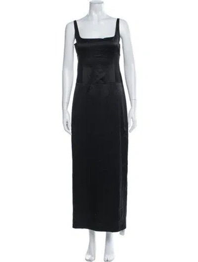 Pre-owned Sir Silk Long Dress In Black