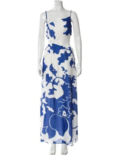 Pre-owned Sir Silk Long Dress In Blue